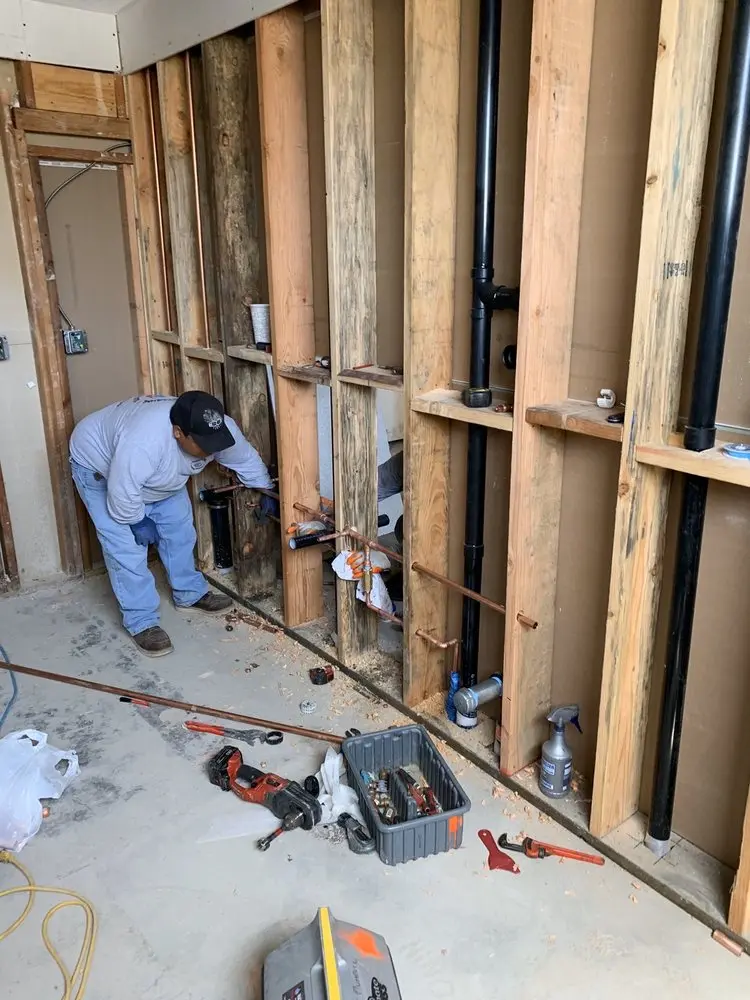 Commercial rough-in plumbing for Gas Line Repair in Egan
